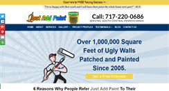 Desktop Screenshot of justaddpaint.net